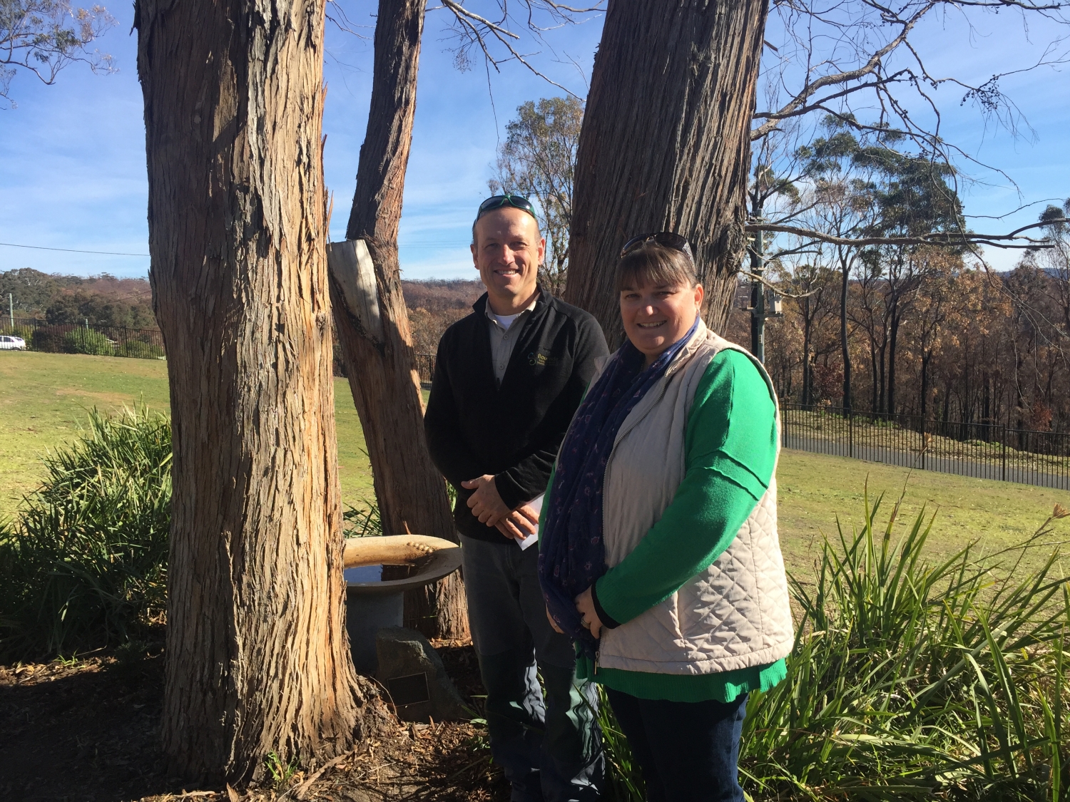 Teachers on National Schools Tree Day at Tathra Public School